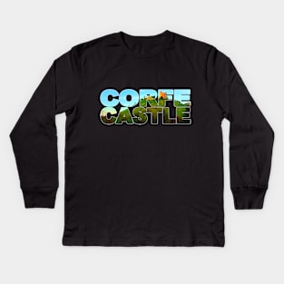CORFE CASTLE - Ruins, Dorset, England Kids Long Sleeve T-Shirt